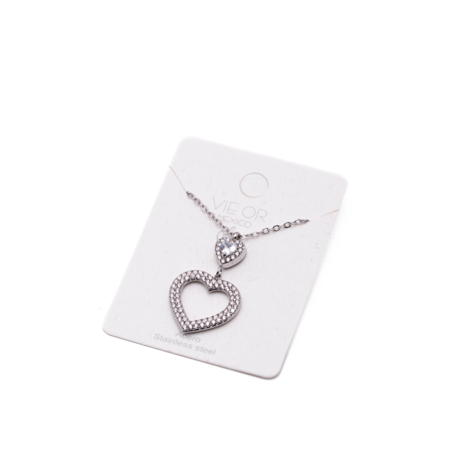 COLLAR ZO15697N PLATEADO Acero Inoxidable E29