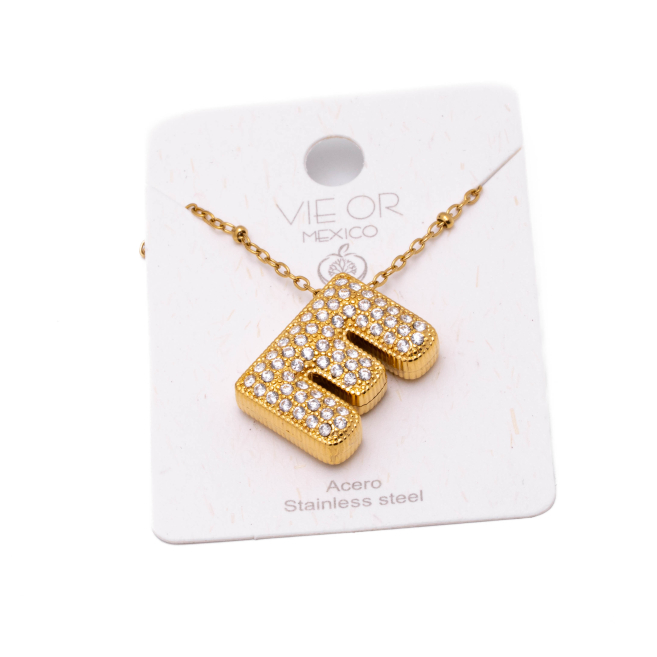 COLLAR ZO15659N E DORADO Acero Inoxidable E52E51