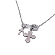 COLLAR ZO15458N PLATEADO Acero Inoxidable E29