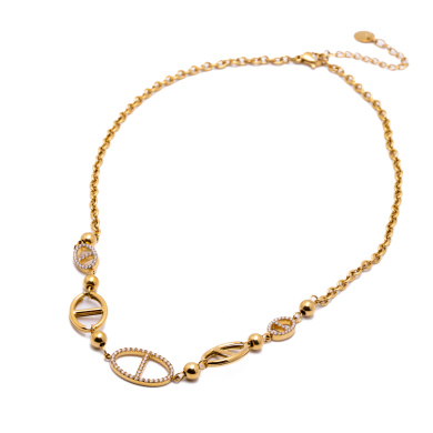 COLLAR ZO15164N DORADO Acero Inoxidable 2D53