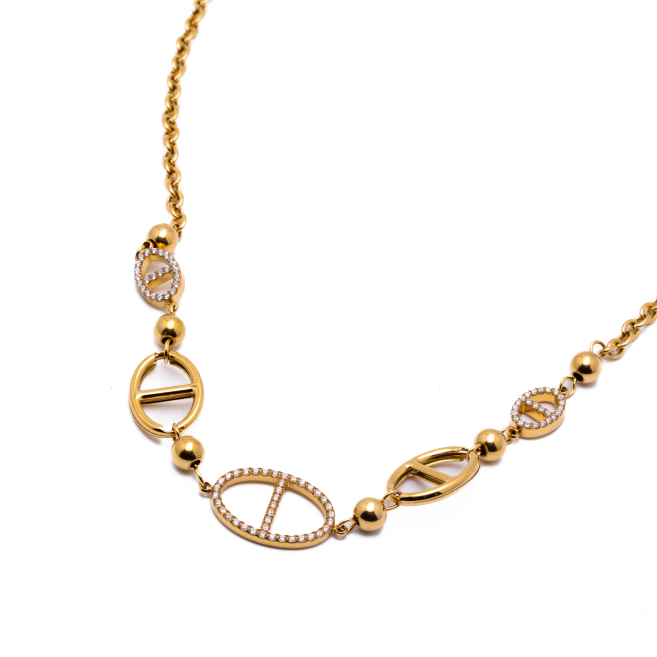 COLLAR ZO15164N DORADO Acero Inoxidable 2D53