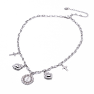 COLLAR ZO15554N PLATEADO Acero Inoxidable 2D25