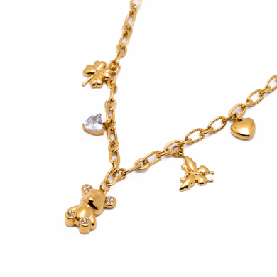 COLLAR ZO15560N DORADO Acero Inoxidable 2D49