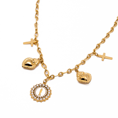 COLLAR ZO15554N DORADO Acero Inoxidable 2D25