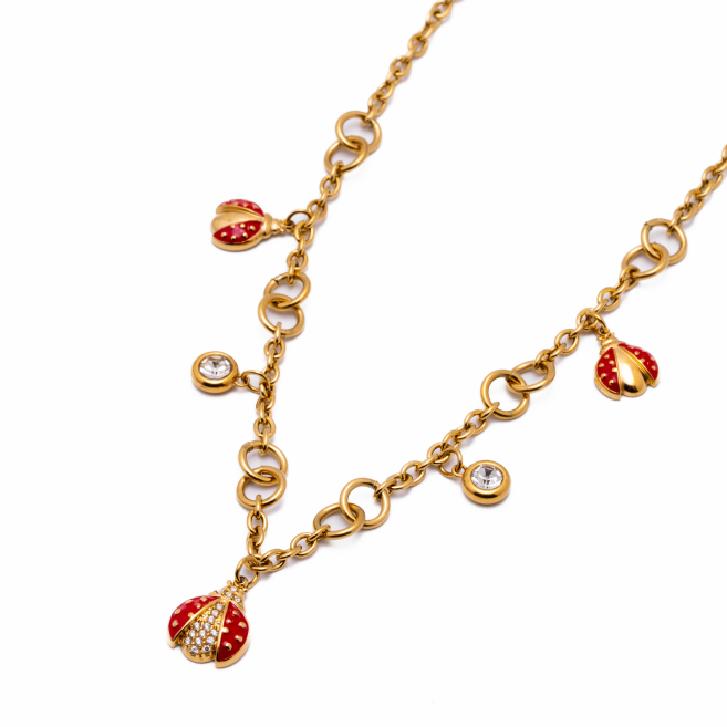 COLLAR ZO15747N DORADO Acero Inoxidable 2D38