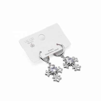 ARETES ZO14575E PLATEADO Acero Inoxidable F45