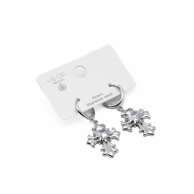 ARETES ZO14575E PLATEADO Acero Inoxidable F45