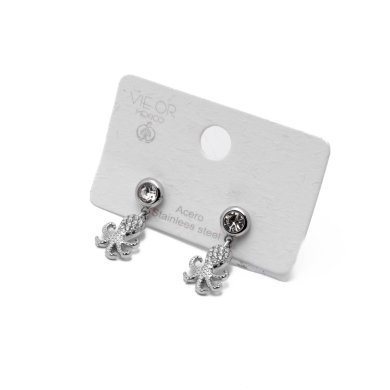 ARETES ZO15039E PLATEADO Acero Inoxidable F32
