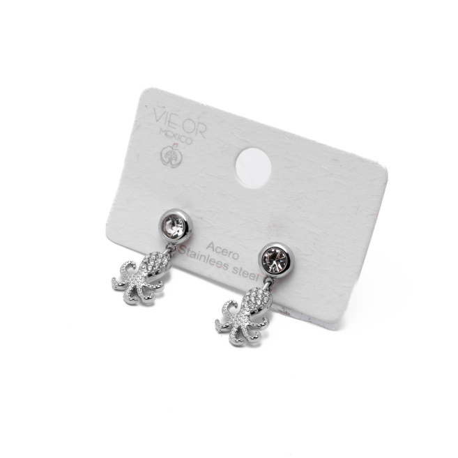 ARETES ZO15039E PLATEADO Acero Inoxidable F32