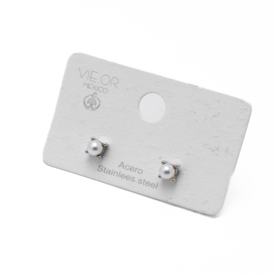 ARETES ZO15617E PLATEADO Acero Inoxidable G46