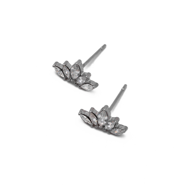 ARETES ZO15619E PLATEADO Acero Inoxidable G21