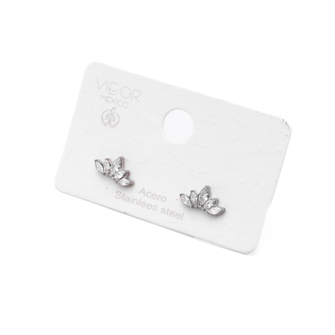 ARETES ZO15619E PLATEADO Acero Inoxidable G21