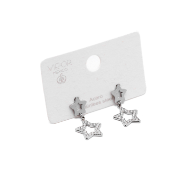 ARETES ZO14867E PLATEADO Acero Inoxidable G32