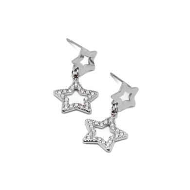 ARETES ZO14867E PLATEADO Acero Inoxidable G32