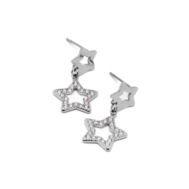 ARETES ZO14867E PLATEADO Acero Inoxidable G32