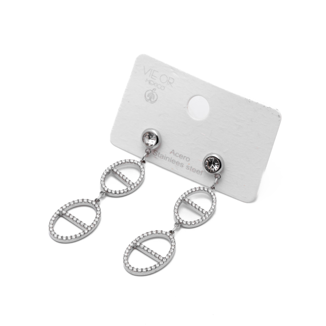 ARETES ZO15159E PLATEADO Acero Inoxidable G22