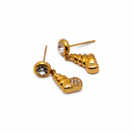 ARETES ZO15052E DORADO Acero Inoxidable G23