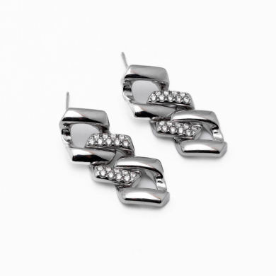 ARETES ZO15405E PLATEADO Acero Inoxidable G45
