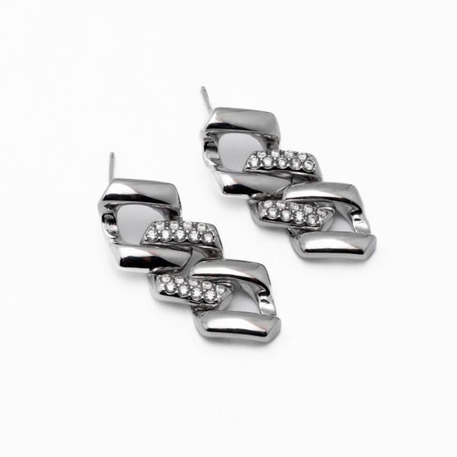 ARETES ZO15405E PLATEADO Acero Inoxidable G45
