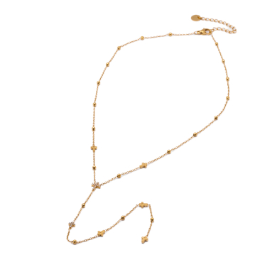 COLLAR ZO15683N DORADO Acero Inoxidable 2D23