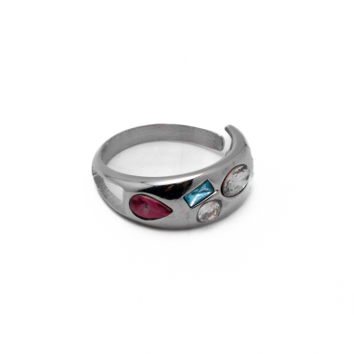 ANILLO ZO13992R MULTICOLOR PLATEADO A42