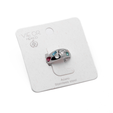 ANILLO ZO13992R MULTICOLOR PLATEADO A42
