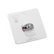 ANILLO ZO13992R MULTICOLOR PLATEADO A42