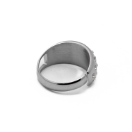 ANILLO ZO13993R ROSA PLATEADO A42