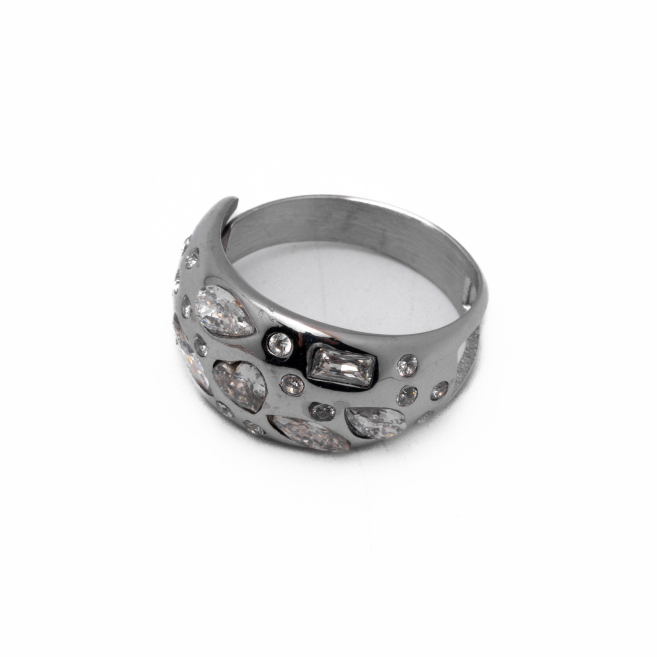 ANILLO ZO13993R BLANCO PLATEADO A42