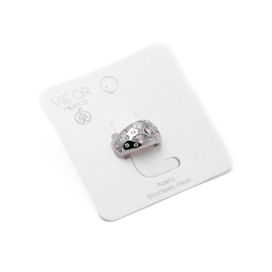 ANILLO ZO13993R BLANCO PLATEADO A42