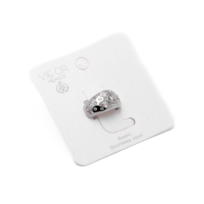 ANILLO ZO13993R BLANCO PLATEADO A42