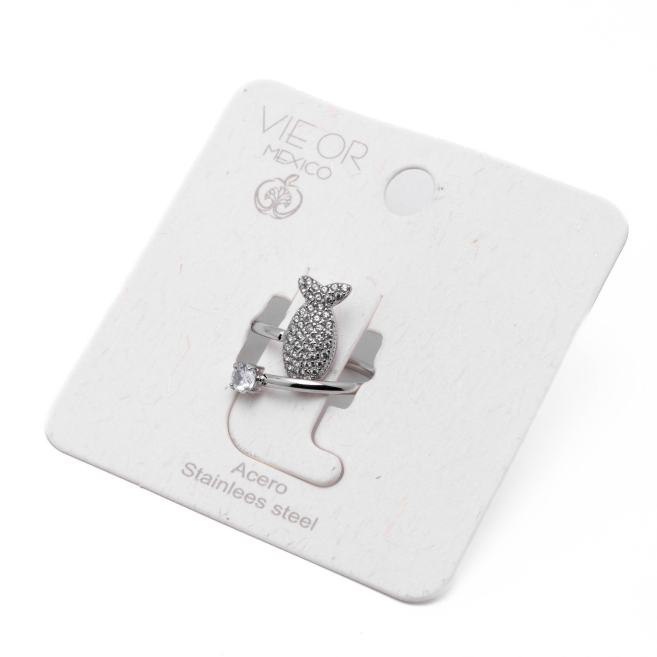 ANILLO ZO15510R PLATEADO Acero Inoxidable A11
