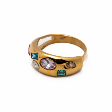 ANILLO ZO13992R MULTICOLOR DORADO A42