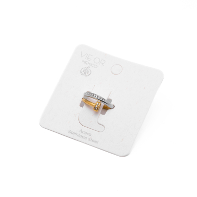 ANILLO ZO15439R BICOLOR Acero Inoxidable A41
