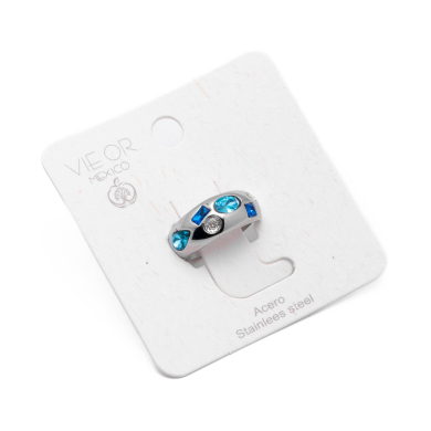 ANILLO ZO13992R AZUL PLATEADO A42