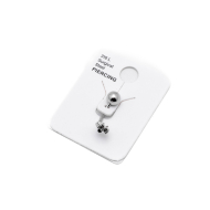 Piercing de ombligo ZO15647P PLATEADO Acero Inoxidable F38