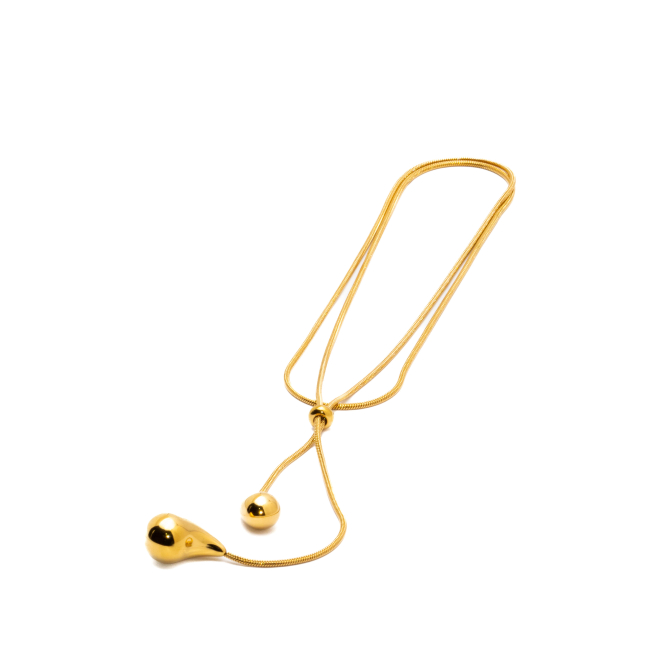 COLLAR ZO13341N DORADO Acero Inoxidable 2D35