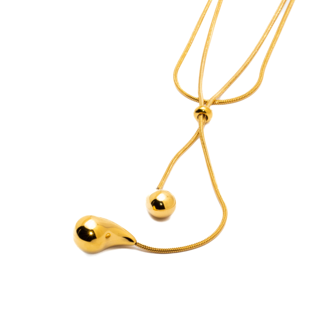 COLLAR ZO13341N DORADO Acero Inoxidable 2D35