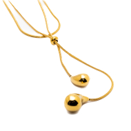 COLLAR ZO13341N DORADO Acero Inoxidable 2D35