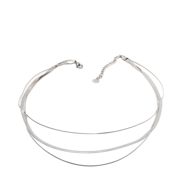 COLLAR ACERO ZO11612N Plateado 2D37 2D37