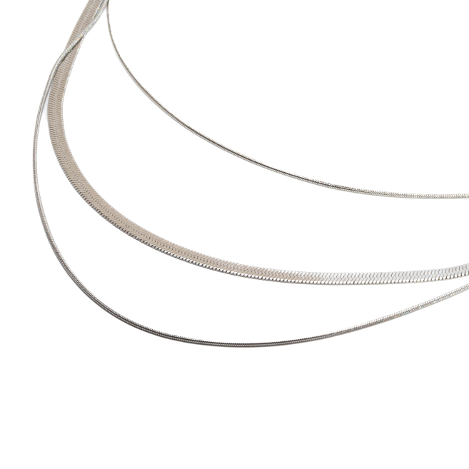 COLLAR ACERO ZO11612N Plateado 2D37 2D37