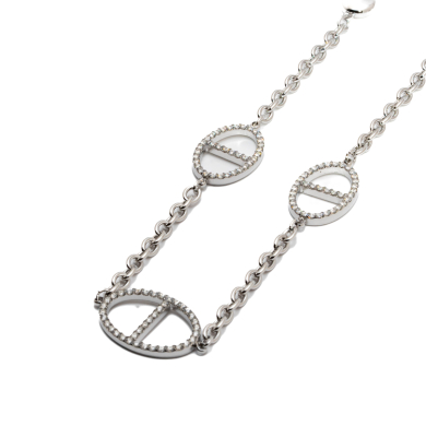 COLLAR ZO15168N PLATEADO Acero Inoxidable 2D53