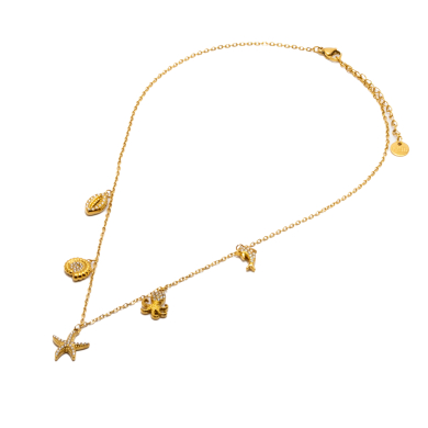 COLLAR ZO15453N DORADO Acero Inoxidable 2D16