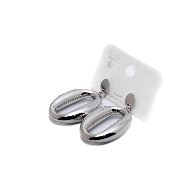 ARETES ZO15666E PLATEADO Acero Inoxidable G41