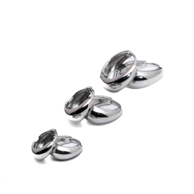 ARETES ZO15572E PLATEADO Acero Inoxidable F46