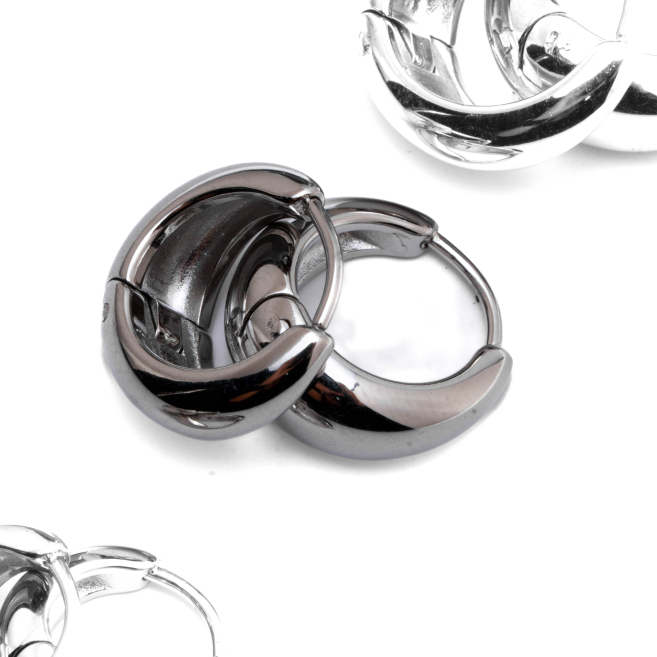 ARETES ZO15572E PLATEADO Acero Inoxidable F46