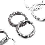ARETES ZO15568E PLATEADO Acero Inoxidable F46