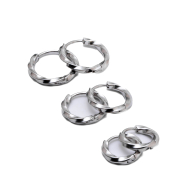 ARETES ZO15566E PLATEADO Acero Inoxidable F46