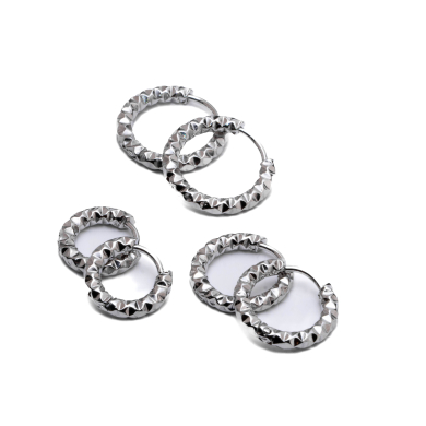 ARETES ZO15569E PLATEADO Acero Inoxidable F46