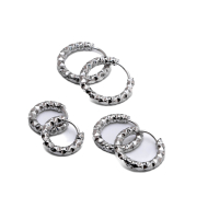 ARETES ZO15569E PLATEADO Acero Inoxidable F46